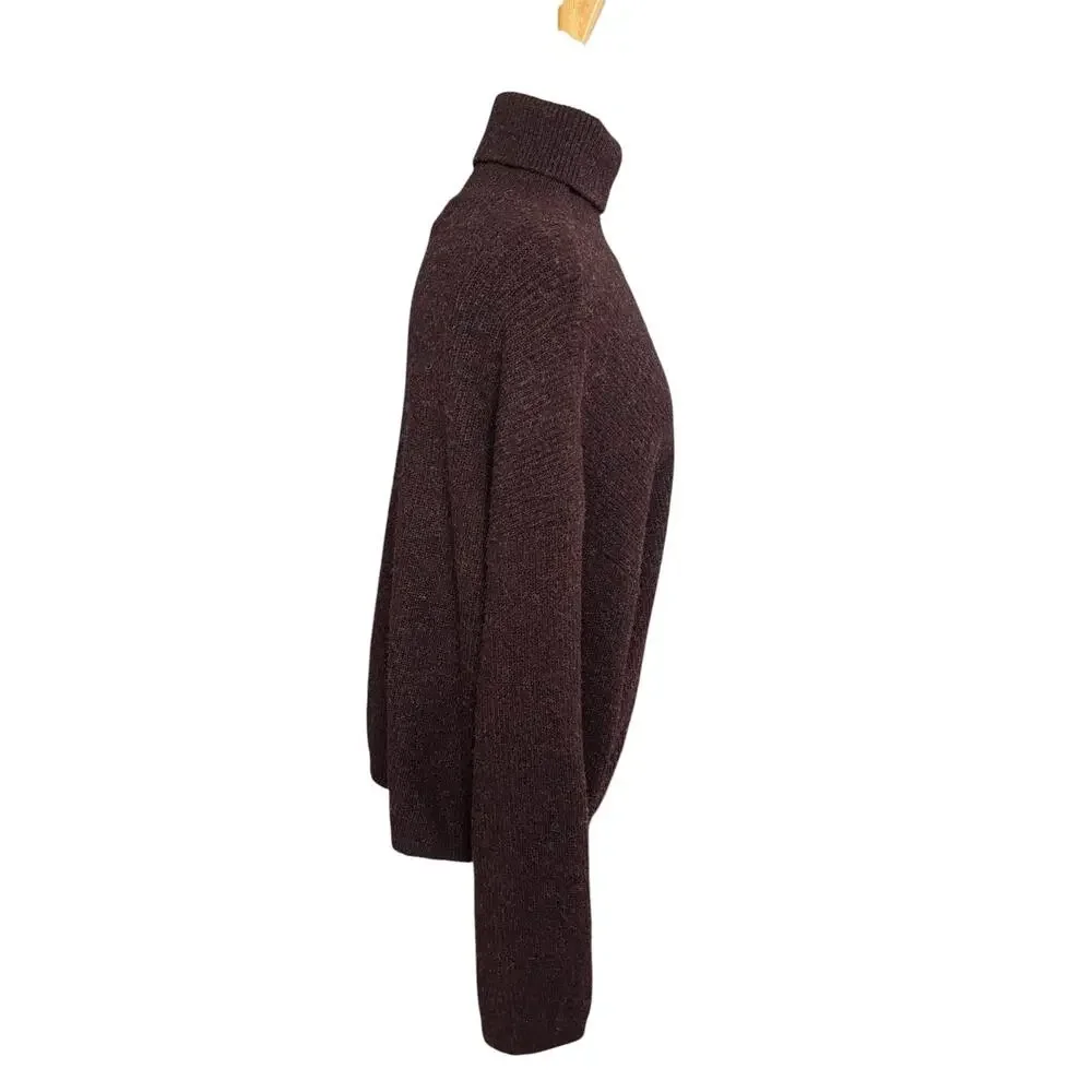 NWT Molly Bracken x La Collection Brown Ribbed Turtleneck Sweater XL Casual